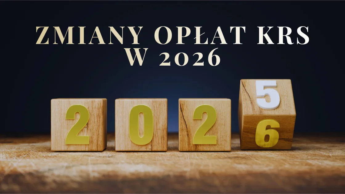 Zmiany opłat w KRS 2026